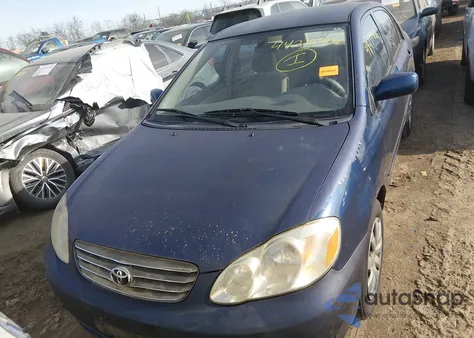 2003 Toyota Corolla Le z USA, uszkodzony, nr VIN JTDBR32E732006346